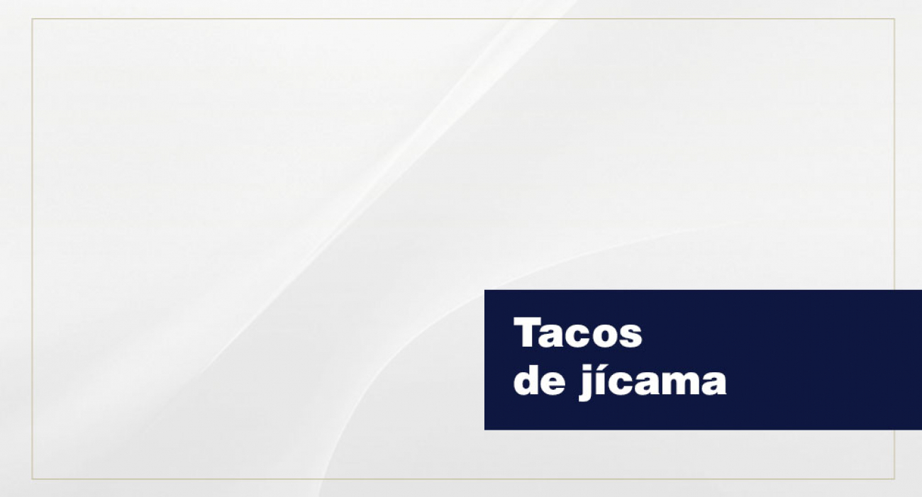 Tacos de jícama