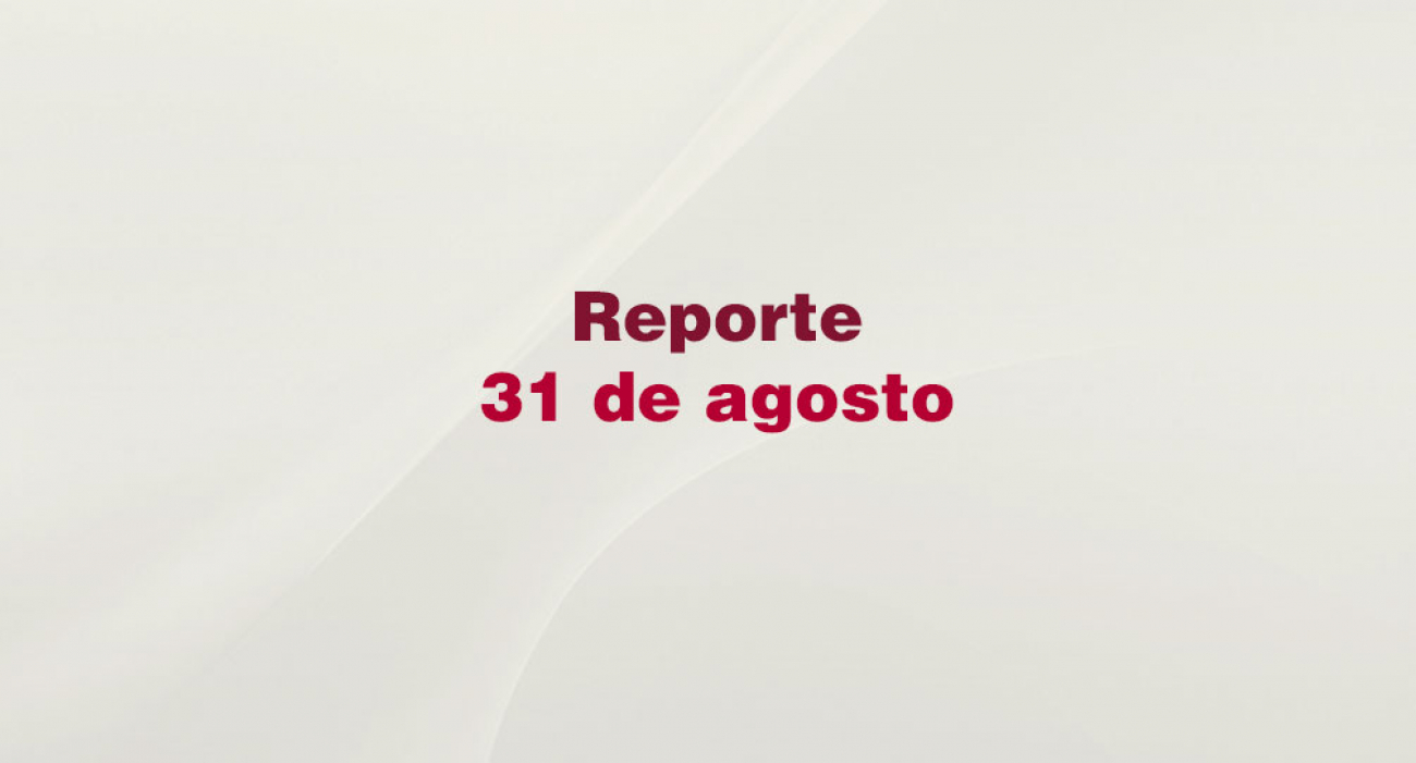 Reporte 31 de Agosto