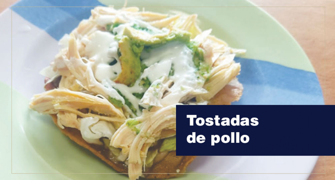 Tostadas de pollo