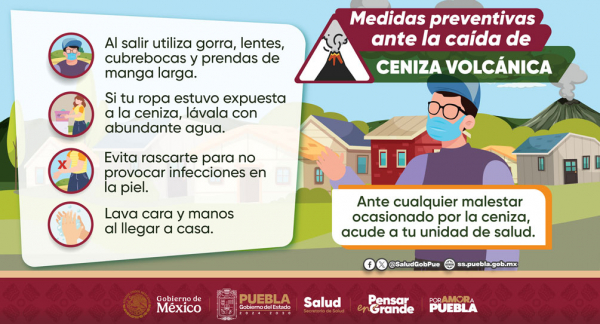 Medidas preventivas ante la caída de Ceniza Volcánica